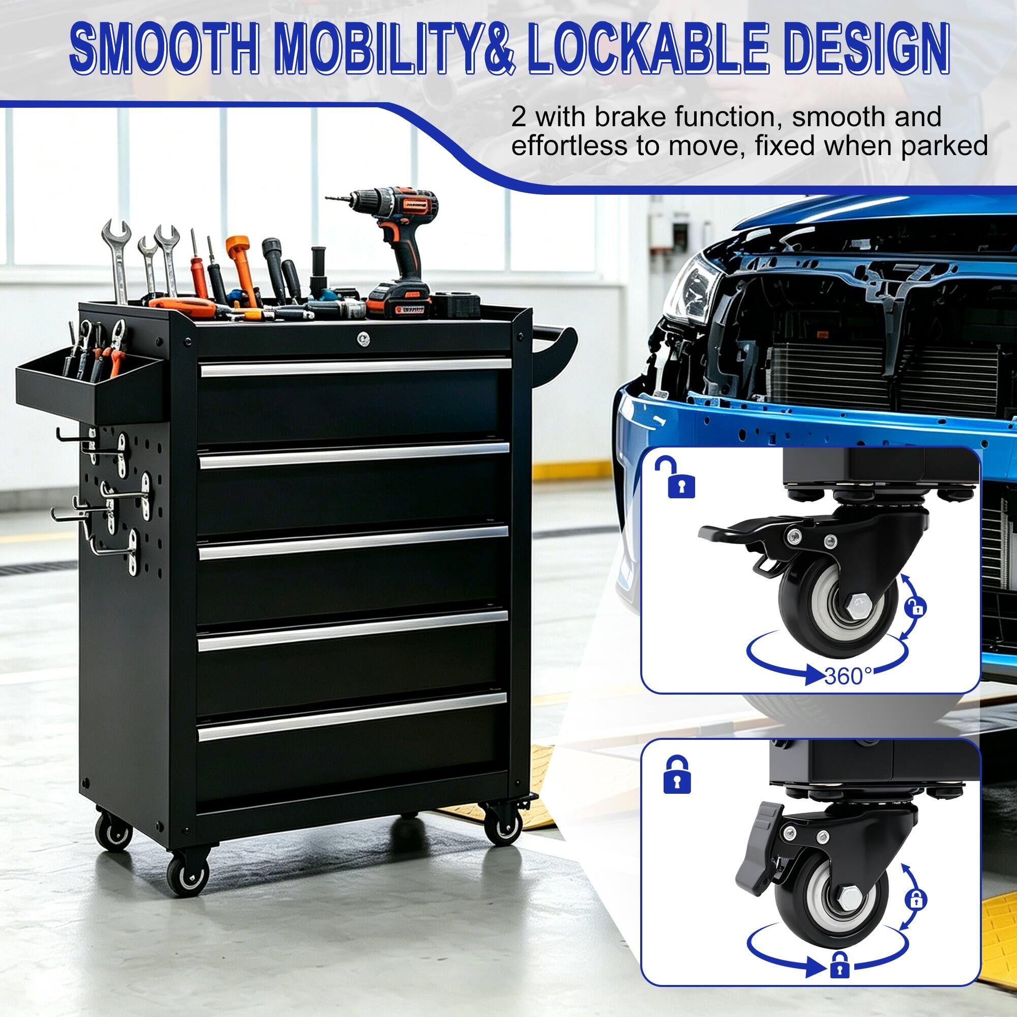 SMOOTH MOBILITY & LOCKABLE DESIGN

2 with brake function, smooth and effortless to move, fixed when parked

360°