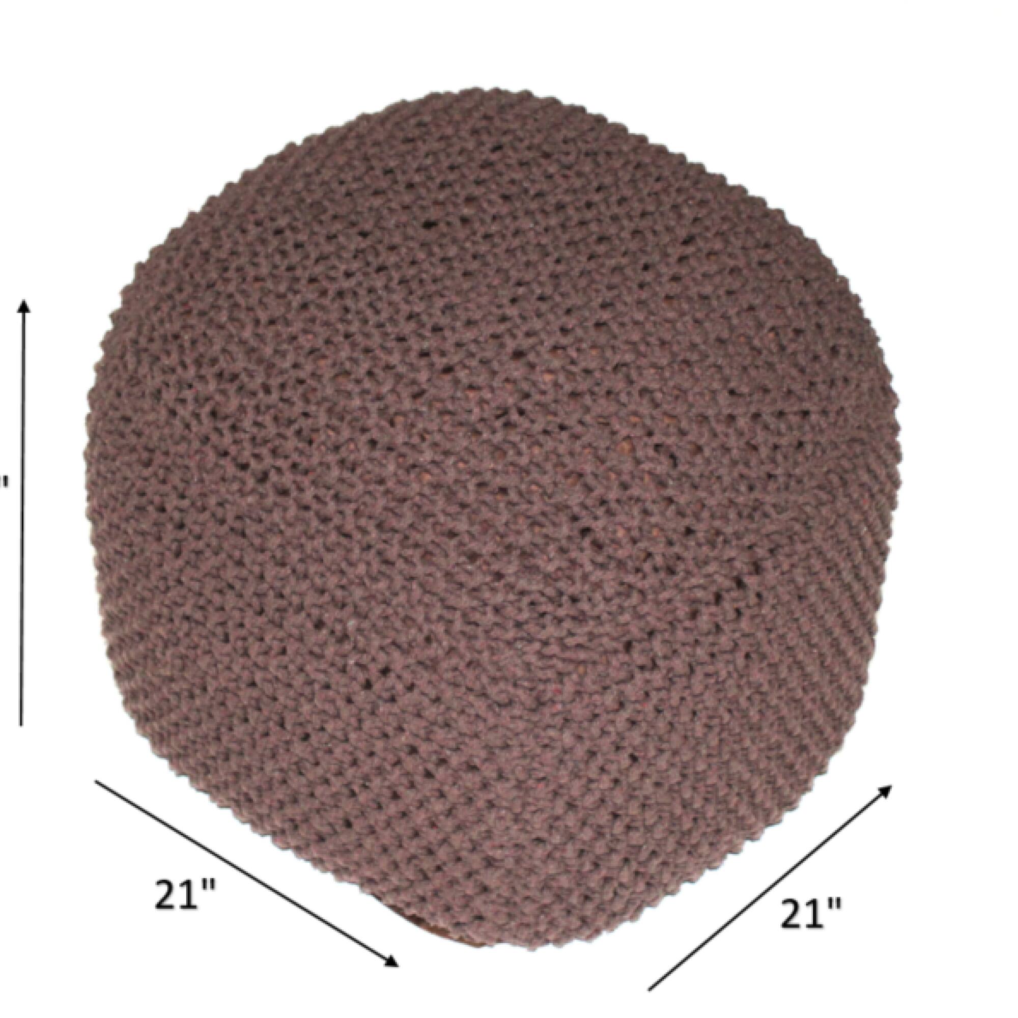 The text on the image indicates the dimensions of the object as follows:

- 21"
- 21"
- 21"