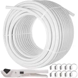VEVOR - Oxygen Non-Barrier PEX Tubing 300 Ft 3/4 Inch PEX Pipe Radiant Heat Floor EVOH Pex-B Heat Durable Plumbing - White