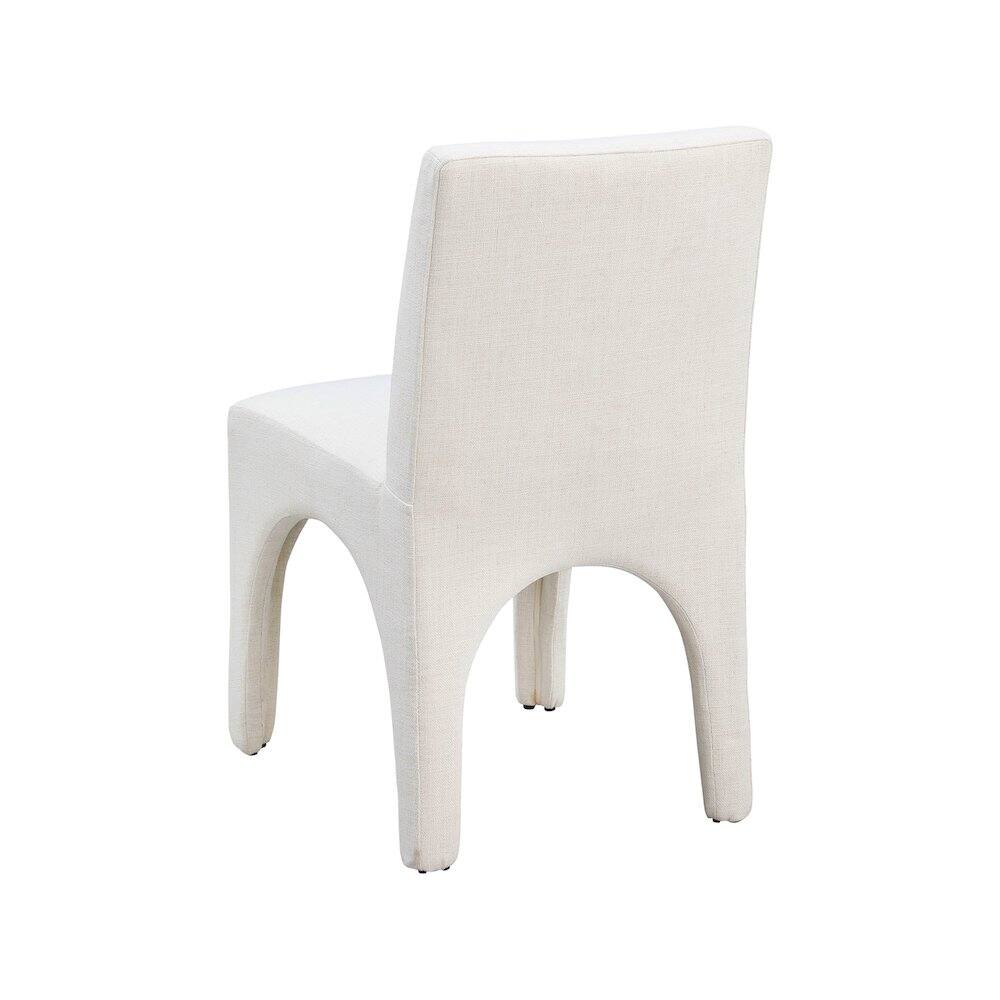Alt View 4. Meridian Furniture - Gramercy Beige Linen Textured Fabric Dining Chair, Set of 2 - Beige.