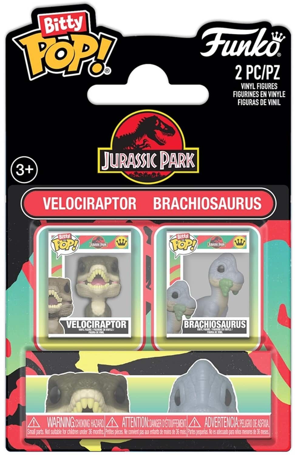 Funko - Bitty POP! Jurassic Park 2-Pack - Raptor & Brachiosaurus - COLLECTIBLES - Multicolor price history on PriceWatchPro