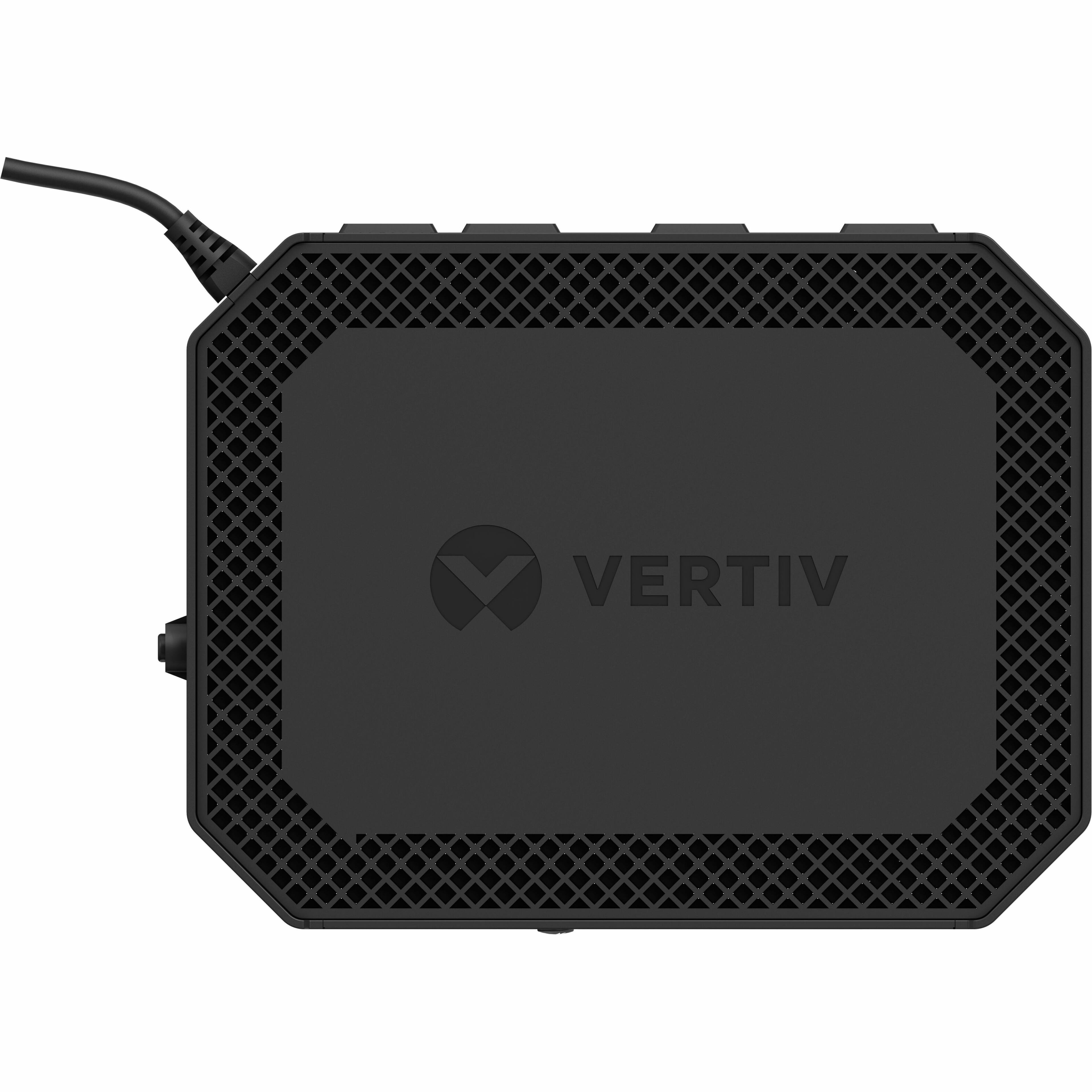 Alt View 4. Vertiv - Vertiv PowerUPS 100 Standby Lithium-Ion UPS PUL-350LVT, 350VA/210W, 120V, Wall-Mount, LED, 4 NEMA 5-15R Outlets - Unknown.