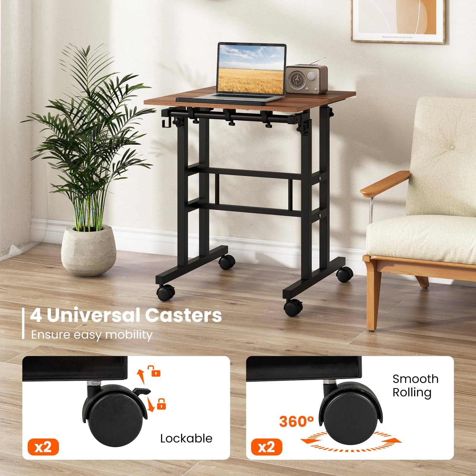 - 4 Universal Casters
- Ensure easy mobility
- Smooth Rolling
- x2 Lockable
- 360°
- x2