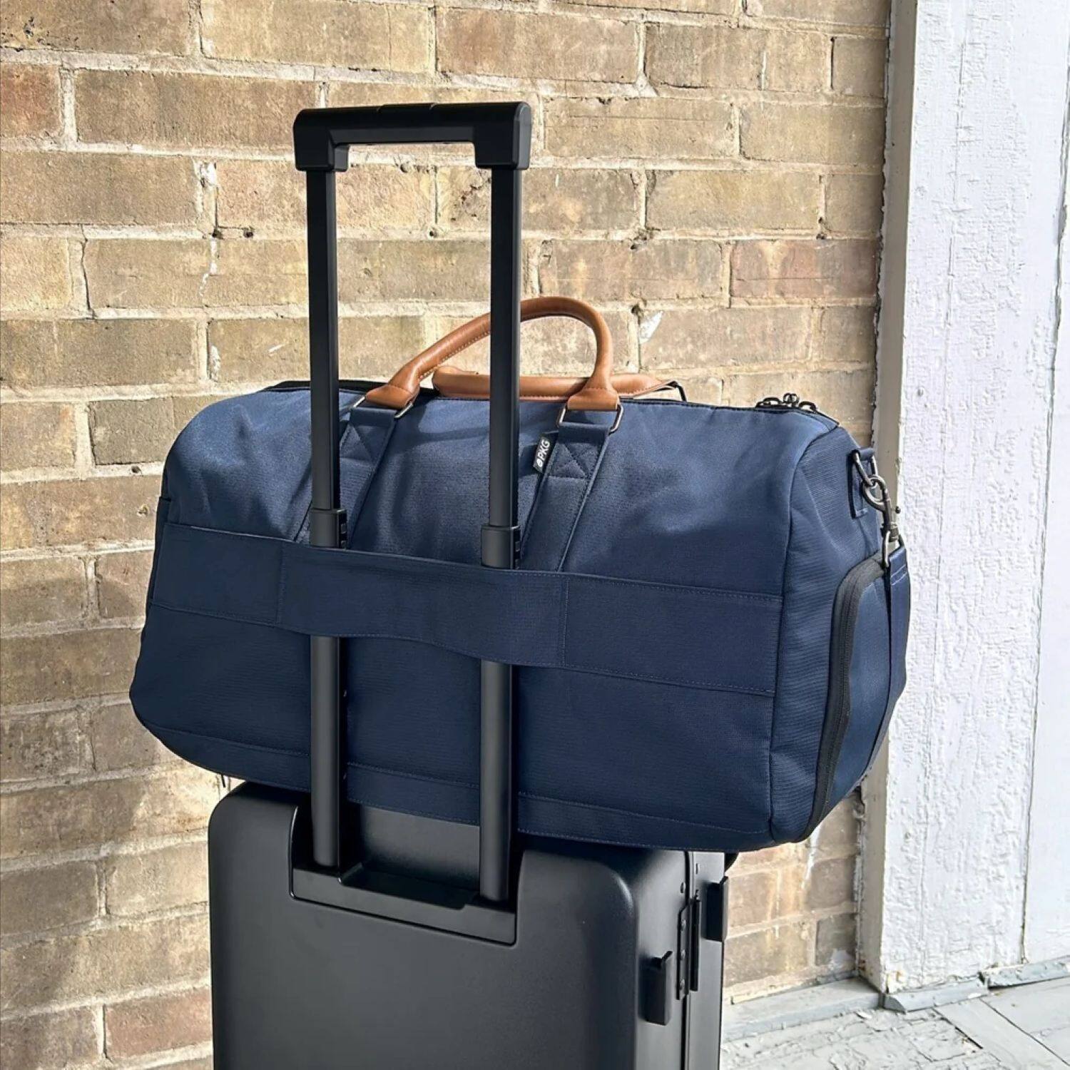 Alt View 4. PKG - District Duffel Bag - Navy.