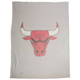 Logo Brands - Chicago Bulls 54" x 84" Sweatshirt Blanket - Multicolor