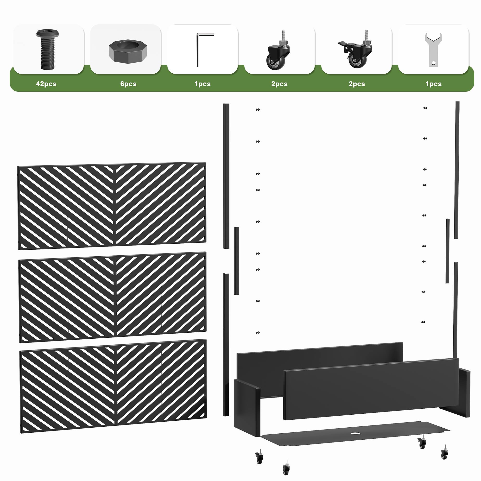 42pcs  
6pcs  
1pcs  
2pcs  
2pcs  
1pcs