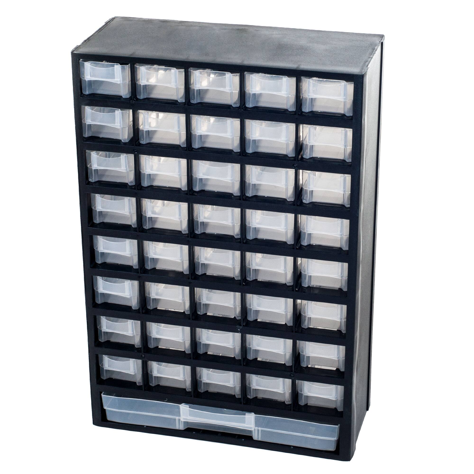 Alt View 1. Stalwart - 41-Drawer Storage Organizer - Black.