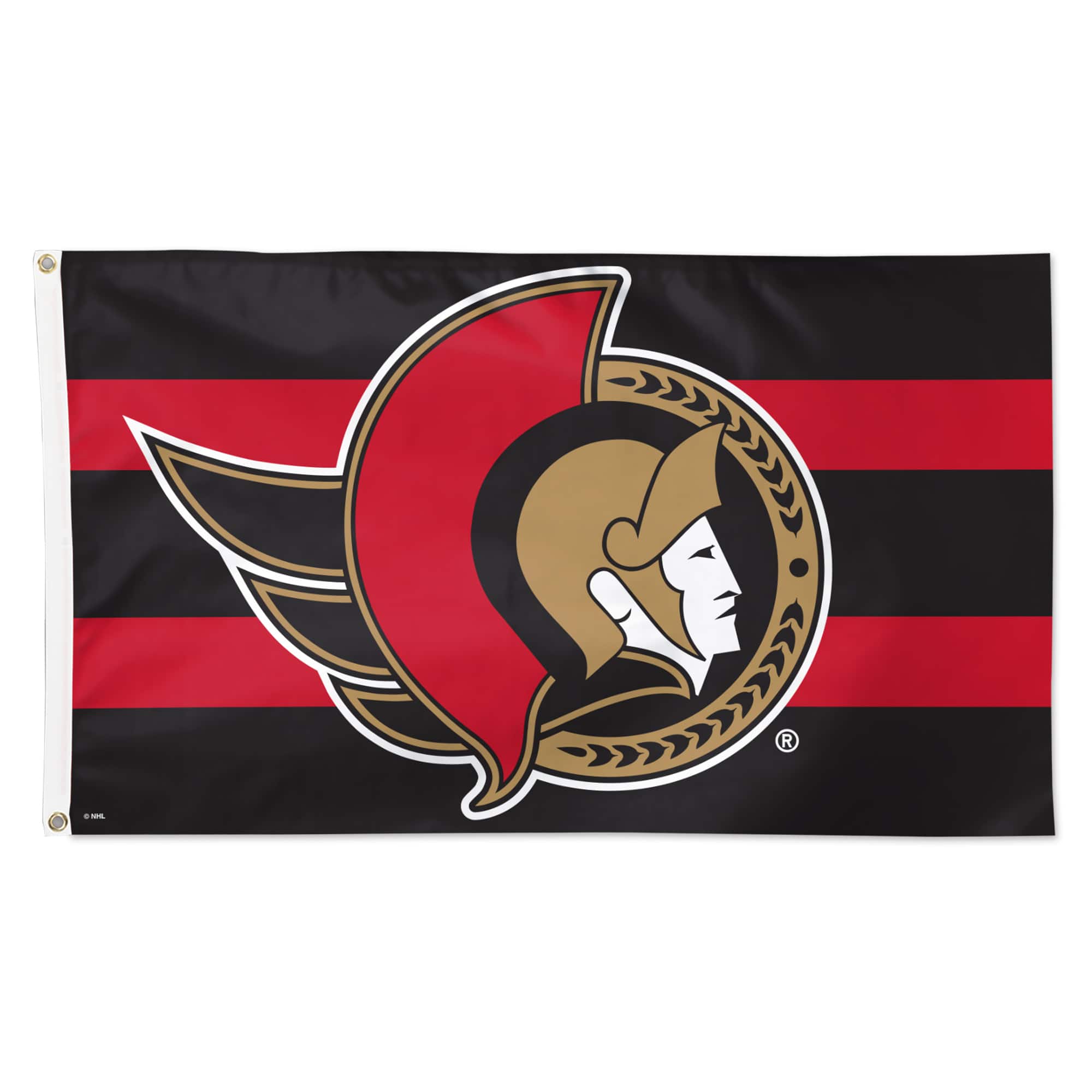 WinCraft - Ottawa Senators 3' x 5' Team Stripe Deluxe Single-Sided Flag - Multicolor