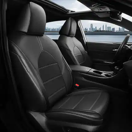 Front. COTTAGE - For Toyota Camry Seat Covers Le Se Custom Fit Car Full Set Leather Cars Waterproof Cover - Default.