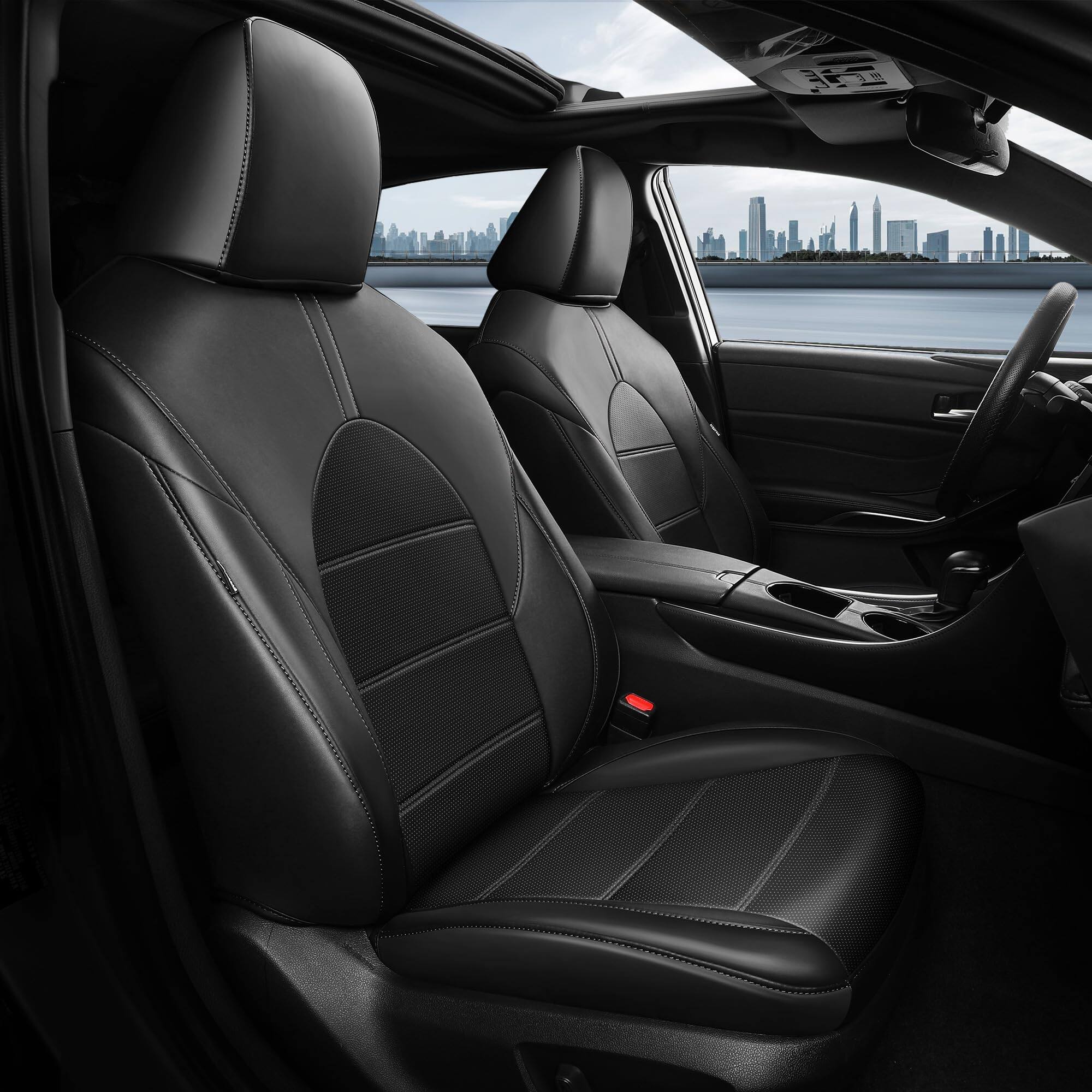 COTTAGE - For Toyota Camry Seat Covers Le Se Custom Fit Car Full Set Leather Cars Waterproof Cover - Default