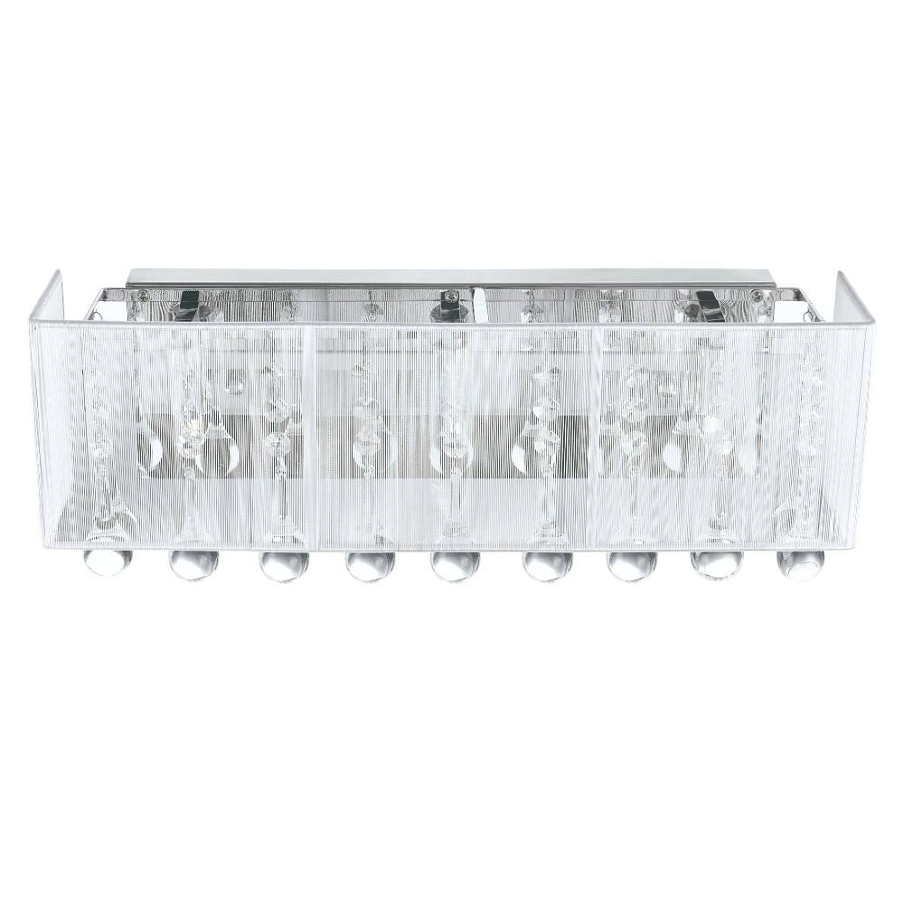 Angle. CWI Lighting - Water Drop 3 Light Vanity Light With Chrome Finish - Chrome.