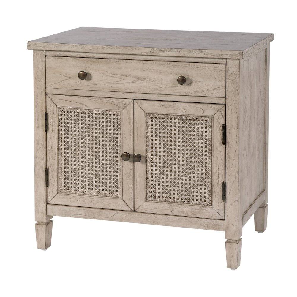 Alt View 4. Butler Specialty - Flagstaff 30 in. W Rectangular Cane Accent Chest - Gray.