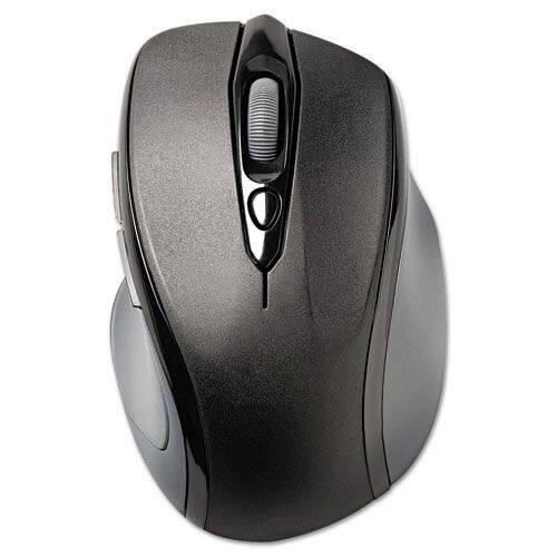 Kensington - K72405USA 2.4 GHz Frequency/30 ft. Range Right Hand Pro Fit Mid-Size Wireless Mouse - Wireless - Black