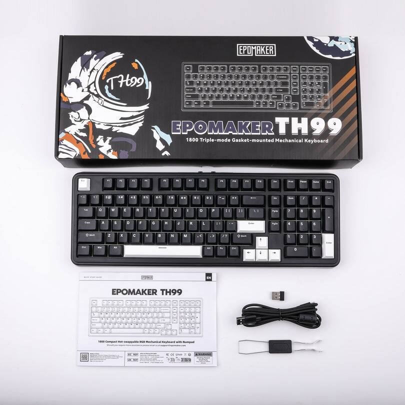 EPOMAKER TH99 1800 Triple-mode Gasket-mounted Mechanical Keyboard

EPOAKER TH99

1800 Compact Hot-swappable RGB Mechanical Keyboard with Gasket-mount