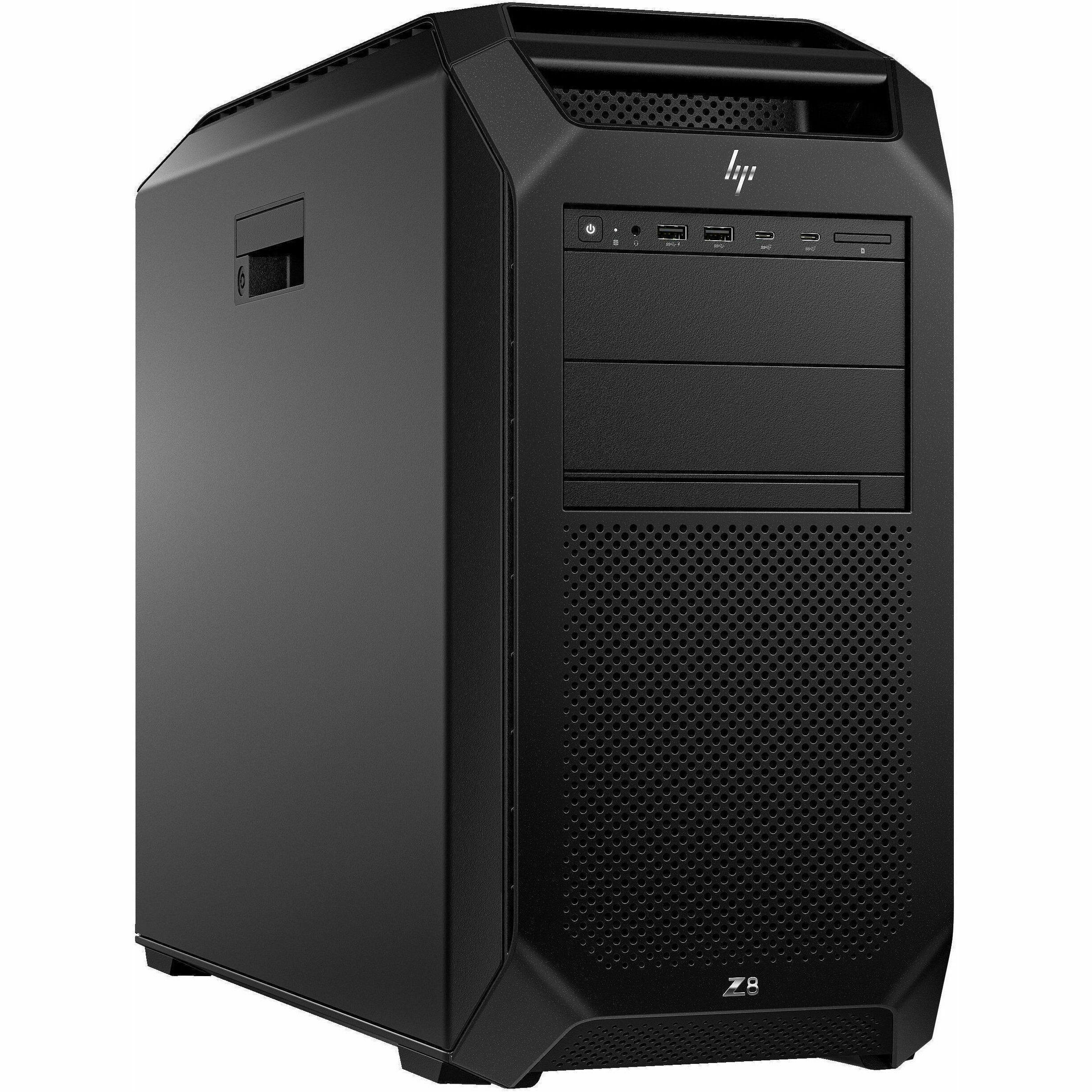 Alt View 3. HP - HP Z8 Fury G5 Workstation - 1 x Intel Xeon w7-3545 - 16 GB - 512 GB SSD - Tower - Black - Smart Buy - Intel W790 Chip - Black.