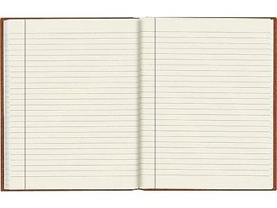 Alt View 2. Blueline - Da Vinci Hardcover Journal, 7.25" x 9.25", College Ruled, Tan, 150 Pages - Brown.