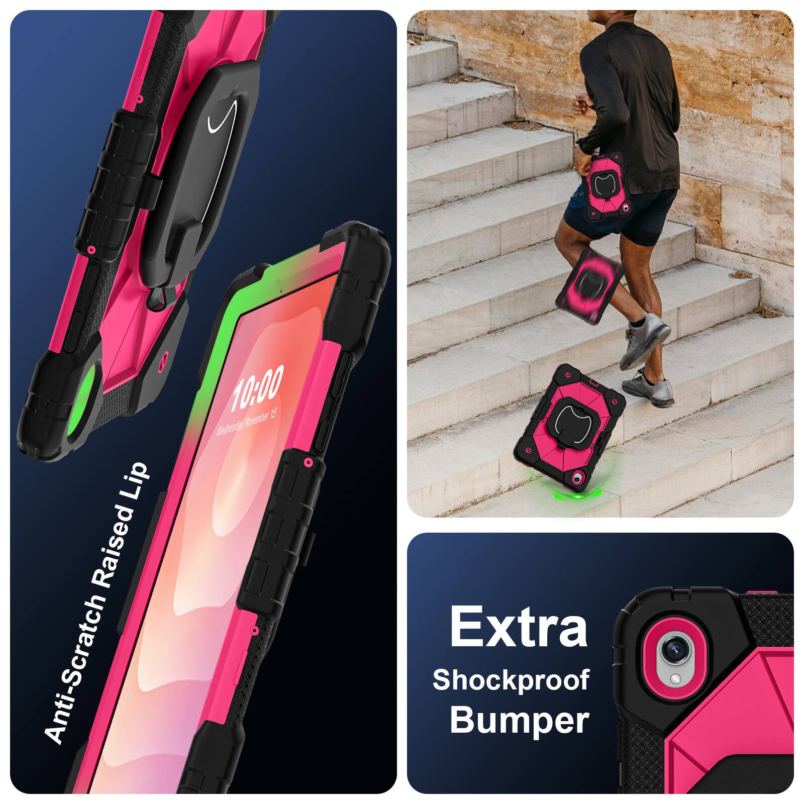 Lip Raised Anti-Scratch  
10:00  
Weestgeoener  
5 Rventr  
Ateri  
Extra Shockproof Bumper