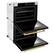 Alt View 1. ZLINE - ZLINE 30 in. Autograph Double Wall Oven w/ Air Fry in Satin Steel w/ White and Gold - Satin Stainless Steel.