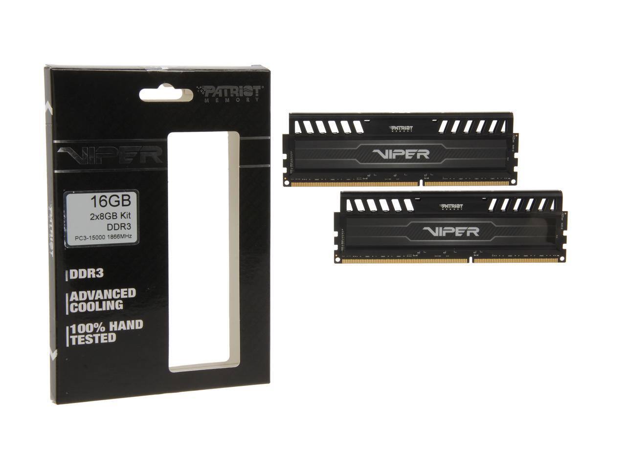 PATRIST MEMORY  
NIPER 16GB 2x8GB Kit DDR3  
PC3-15000 1866MHz  
DDR3  
ADVANCED COOLING  
100% HAND TESTED