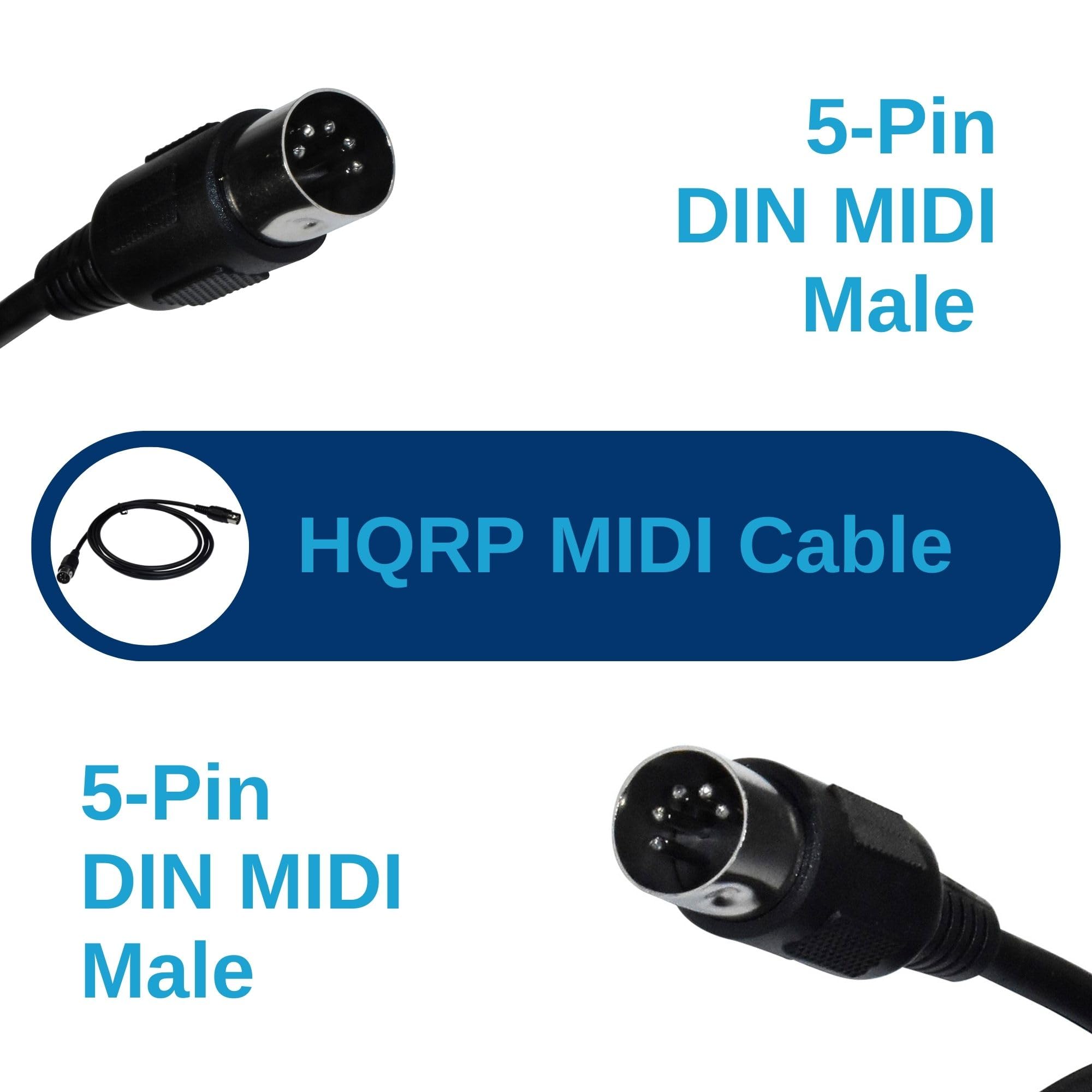 5-Pin DIN MIDI Male HQRP MIDI Cable

5-Pin DIN MIDI Male