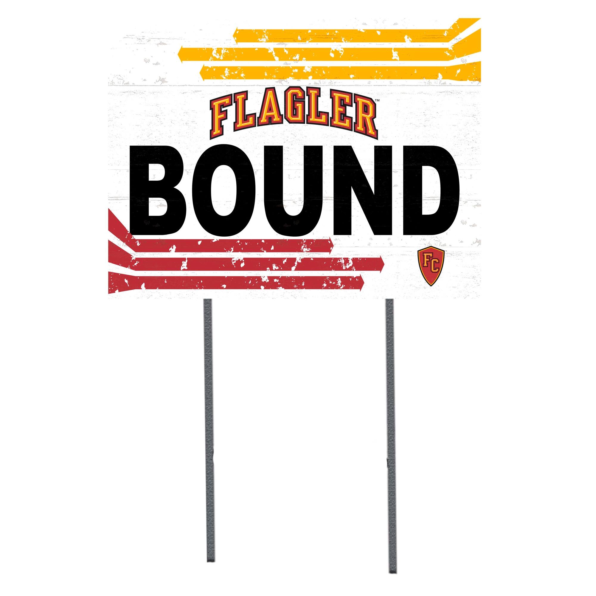 White Flagler Saints 18" x 24" Bound Yard Sign