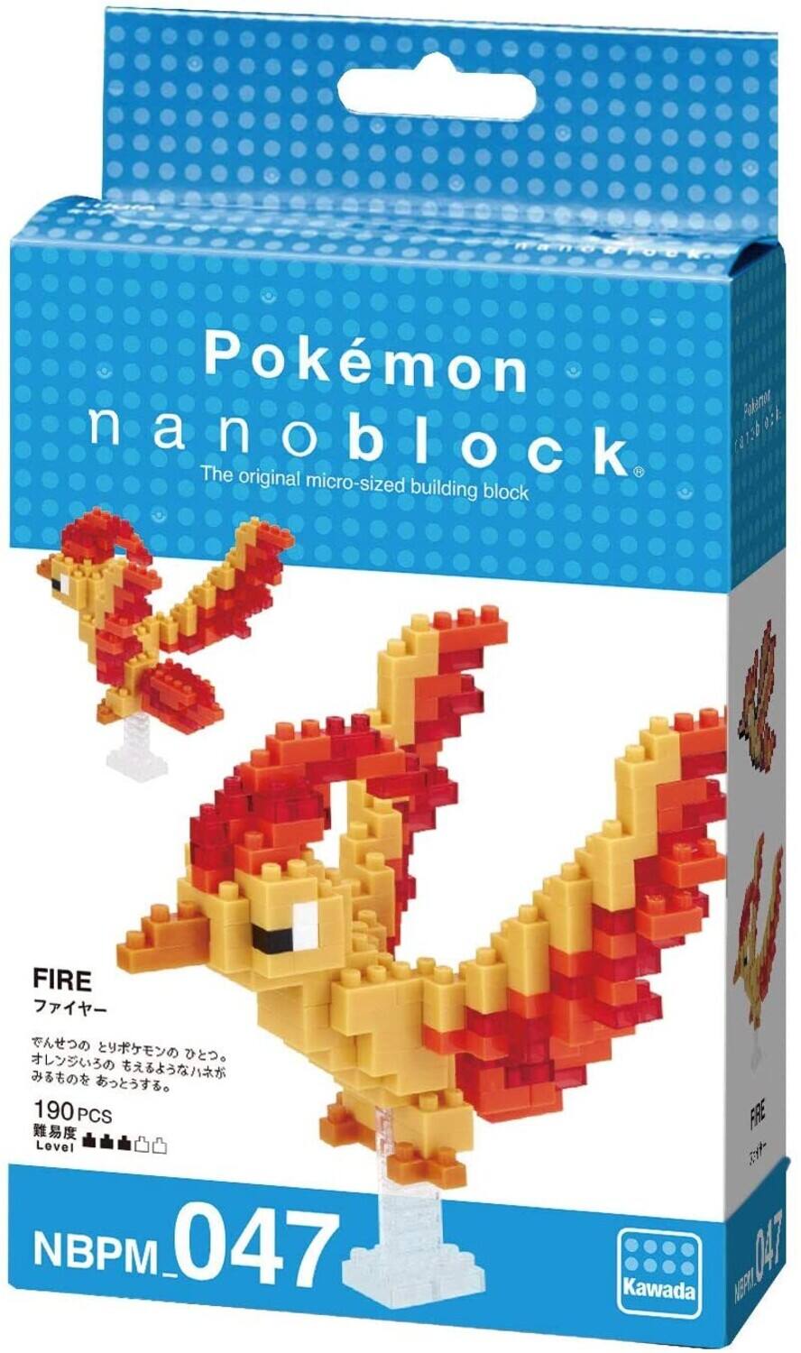 Pokemon Nanoblock CA150 The original micro-sized building block FIRE 190 PCS NBPM_047 FRE 07 Kawada NEPIL