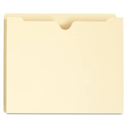 Front. Universal - Universal Deluxe Manila File Jackets with Reinforced Tabs Straight Tab Letter Size Manila 50 per Box.