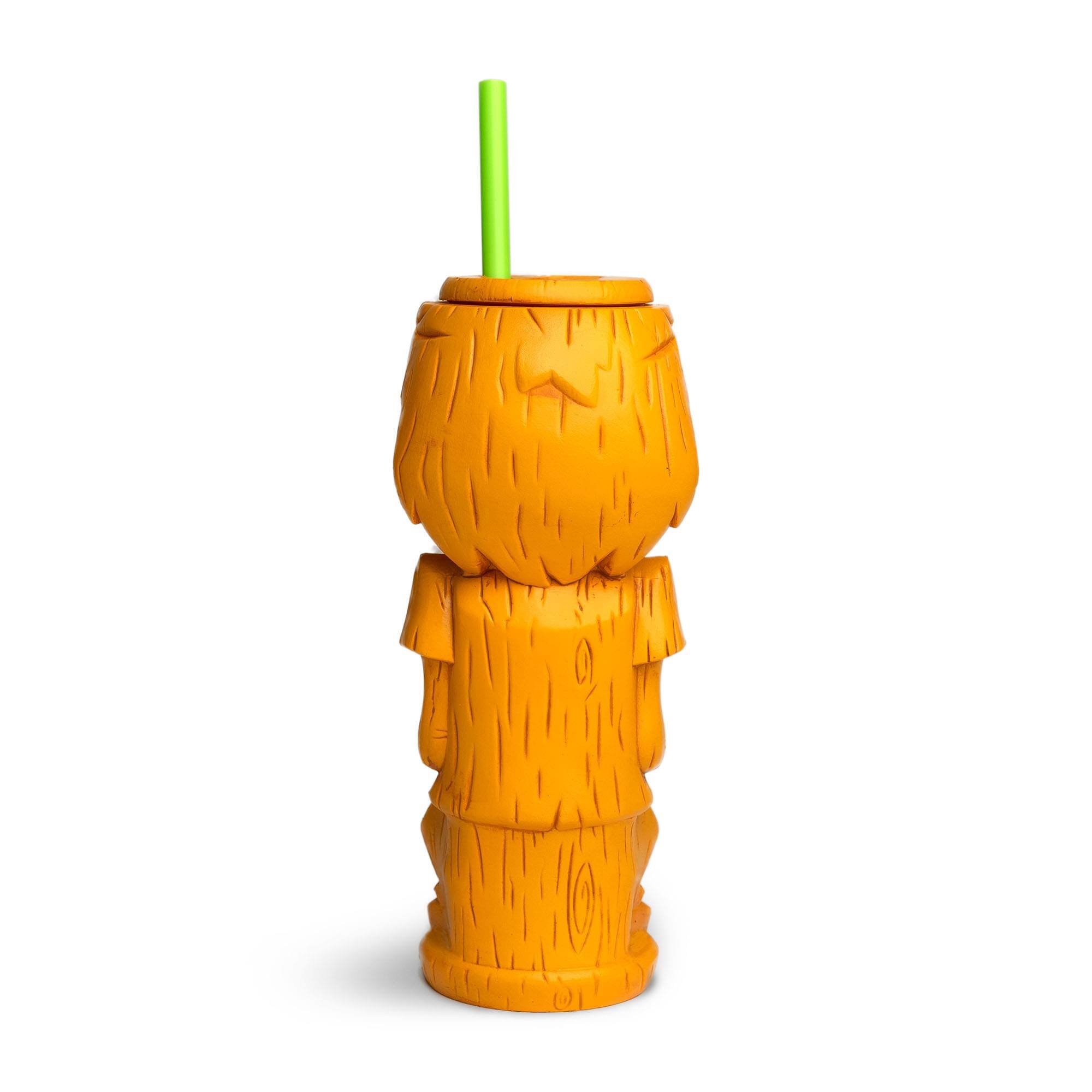Alt View 1. ThinkGeek - Geeki Tikis Scooby-Doo Shaggy Plastic Tumbler with Straw | Holds 20 Ounces - Yellow.
