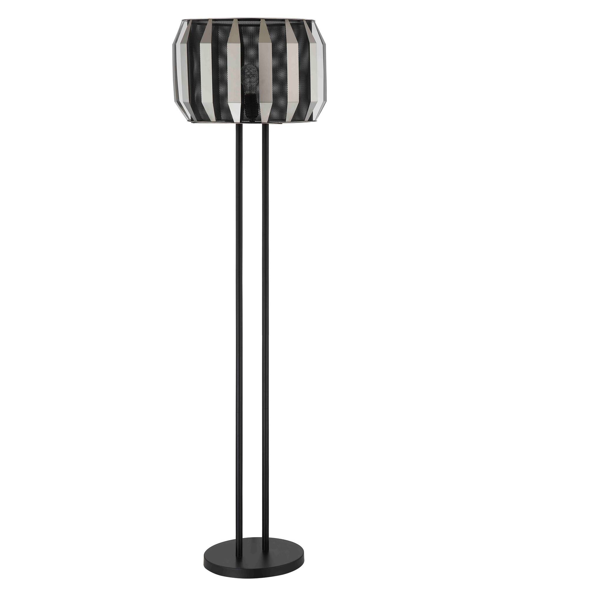 Front. Manhattan Lane - Pin 59 Inch Floor Lamp, Drum Shade, Metal Base, Accent Round Base.