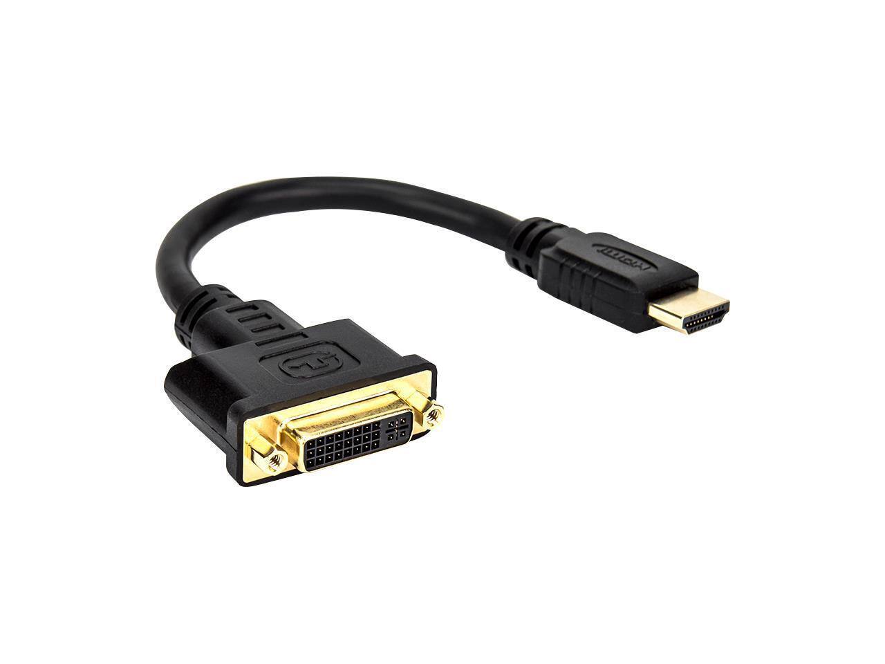 Alt View 3. Rocstor - Rocstor 8In Hdmi To Dvi-D Video Cable Adapter - - Black.