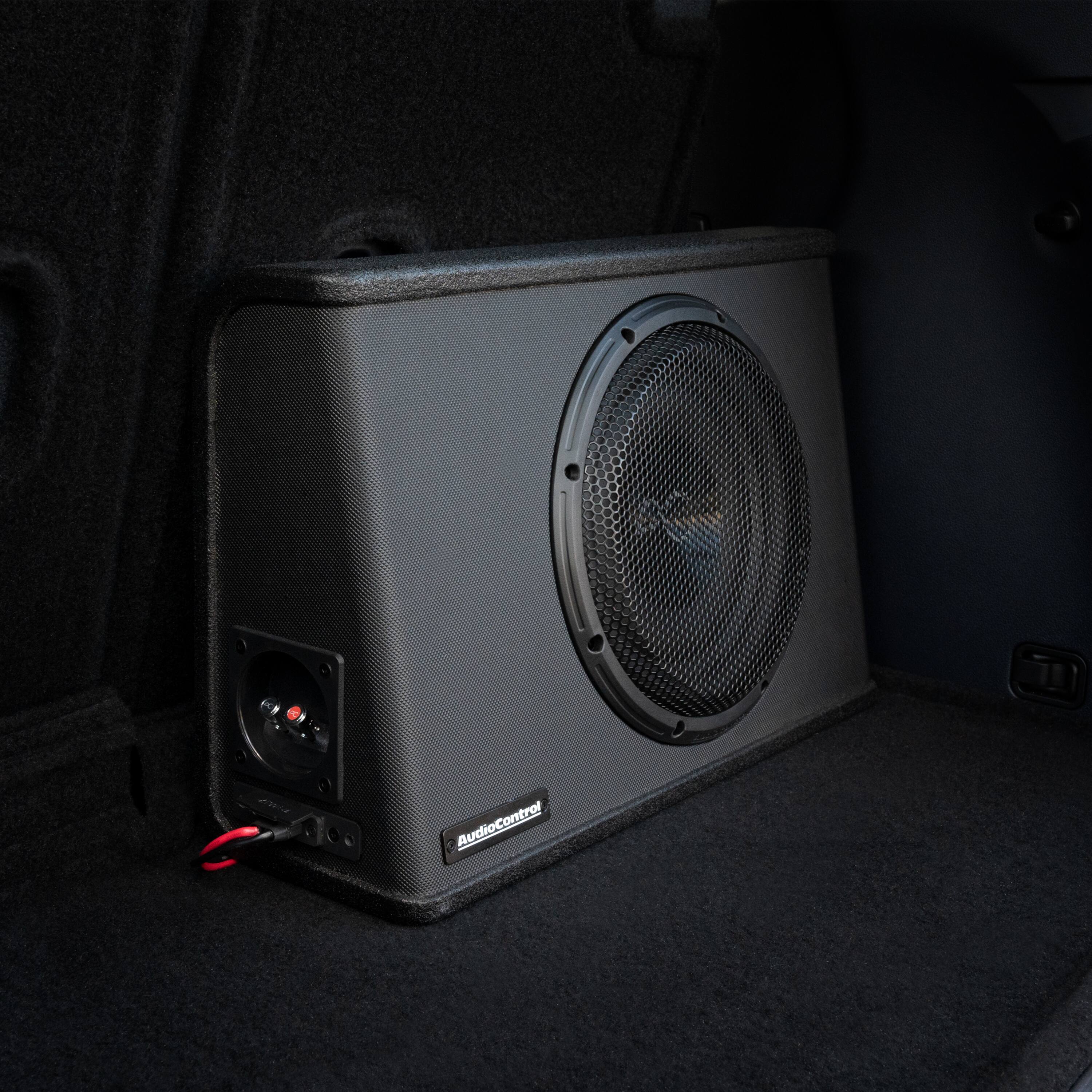 Alt View 21. AudioControl - Space Series 10” Single-Voice-Coil 2-Ohm Loaded Sealed Subwoofer Enclosure - Black.