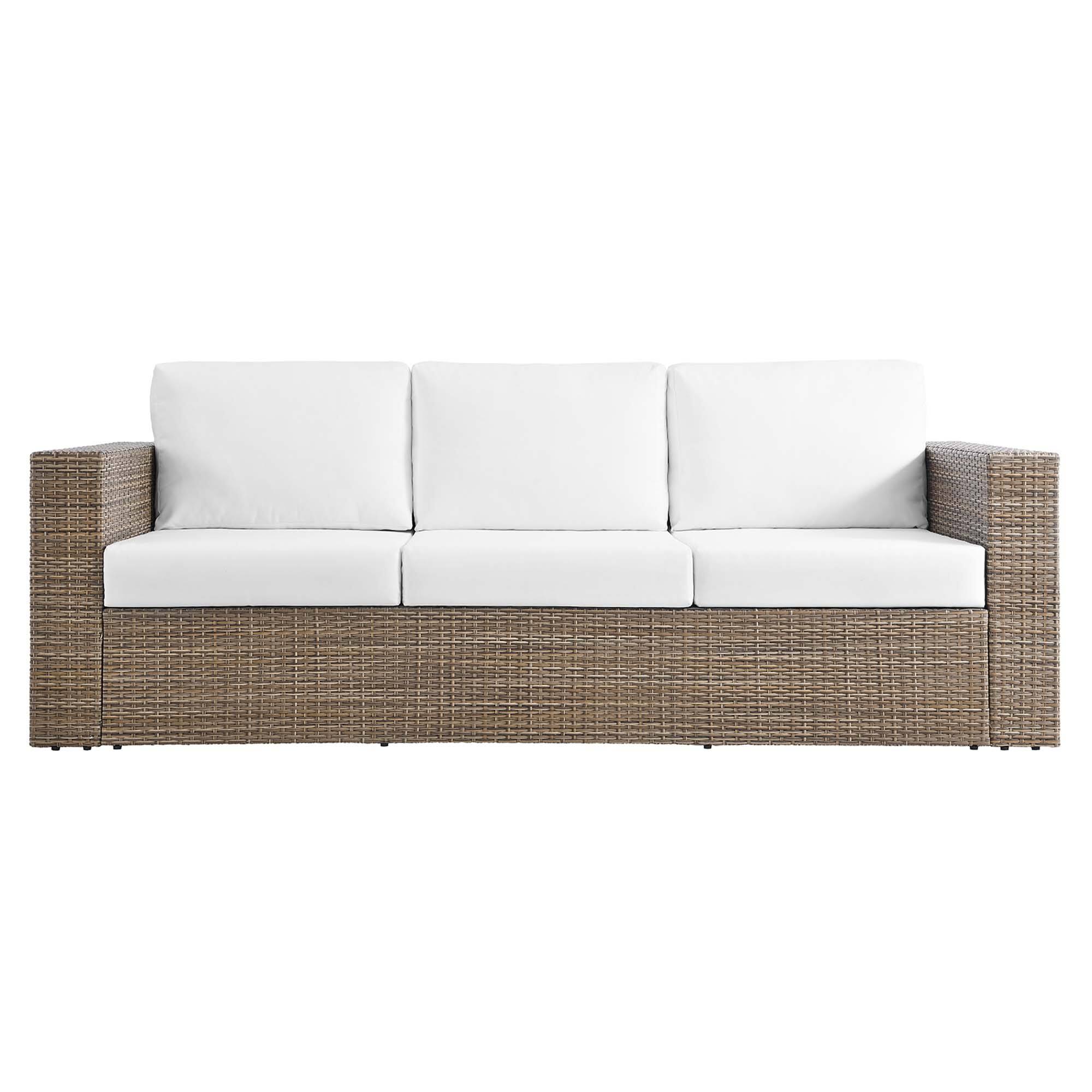 Alt View 2. Modway - Convene Outdoor Patio Sofa by Modway - Cappuccino White.