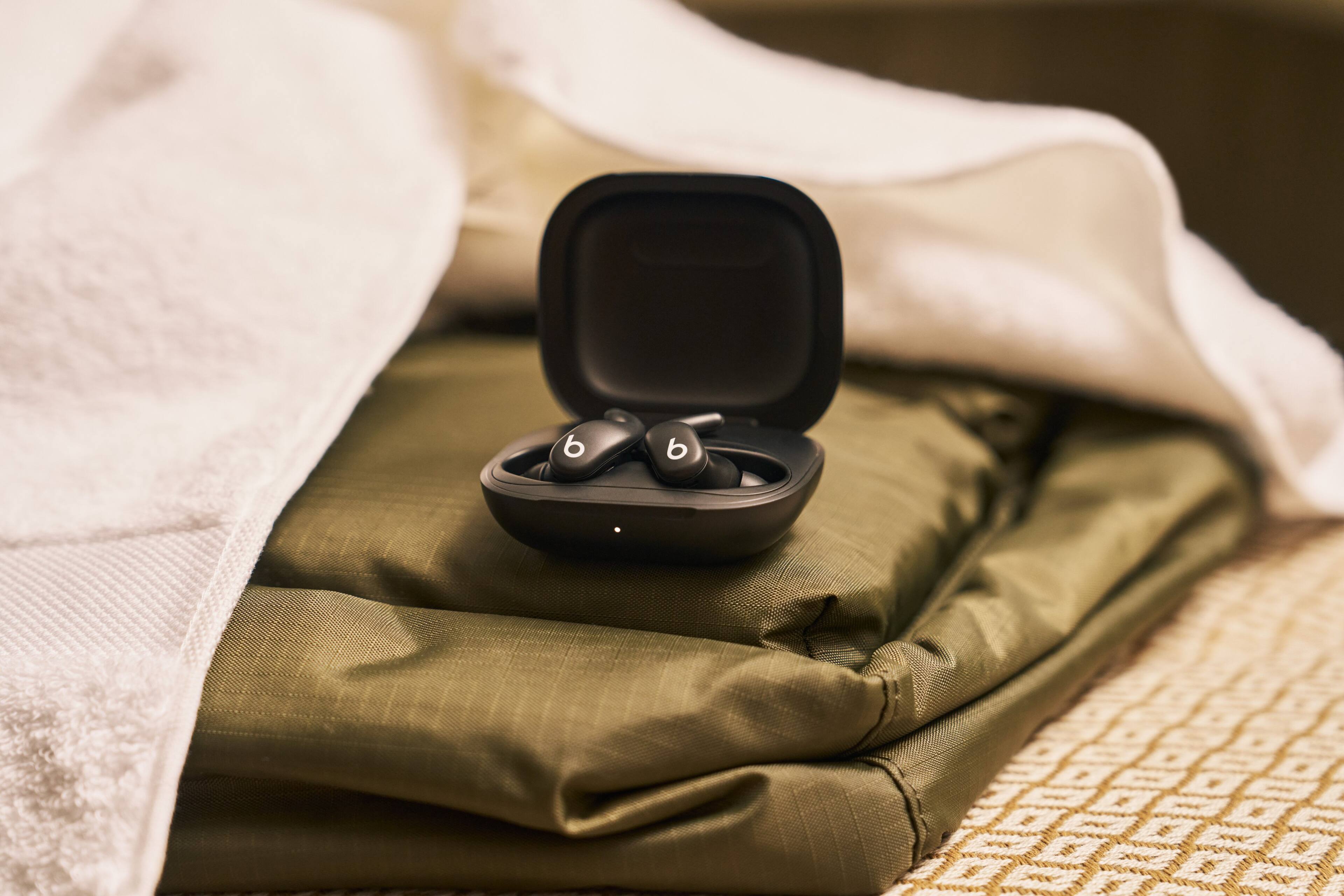 Alt View 24. Beats - Powerbeats Fit True Wireless Active Noise Canceling  Earbuds - Jet Black.
