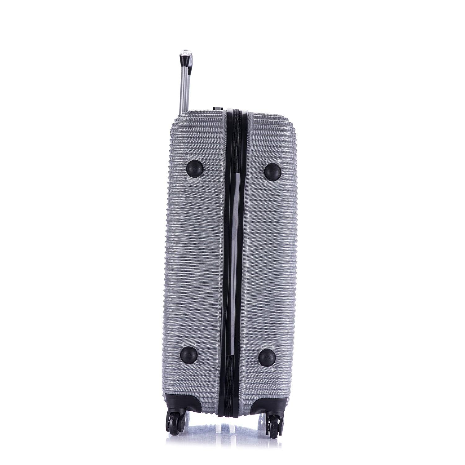 Alt View 3. InUSA - Royal lightweight hardside Spinner Luggage 28" - SILVER.