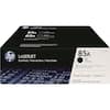 HP LASERJET
Dual Pack / Pack de Deux / Pack Doble
85A
CE285A
85A
CE285A
2 Print Cartridges / 2 Cartouches d'Impression / 2 Cartuchos de Impresión
Great Savings! / Aubaine!
HP LASERJET PRO
P1102, P1102w, M1132, M1212, M1214, M1217
CE285D
85A
Black / Noir / Tinta Negra
2 Print Cartridges / 2 Cartouches d'Impression / 2 Cartuchos de Impresión
www.hp.com/go/learnaboutsupplies