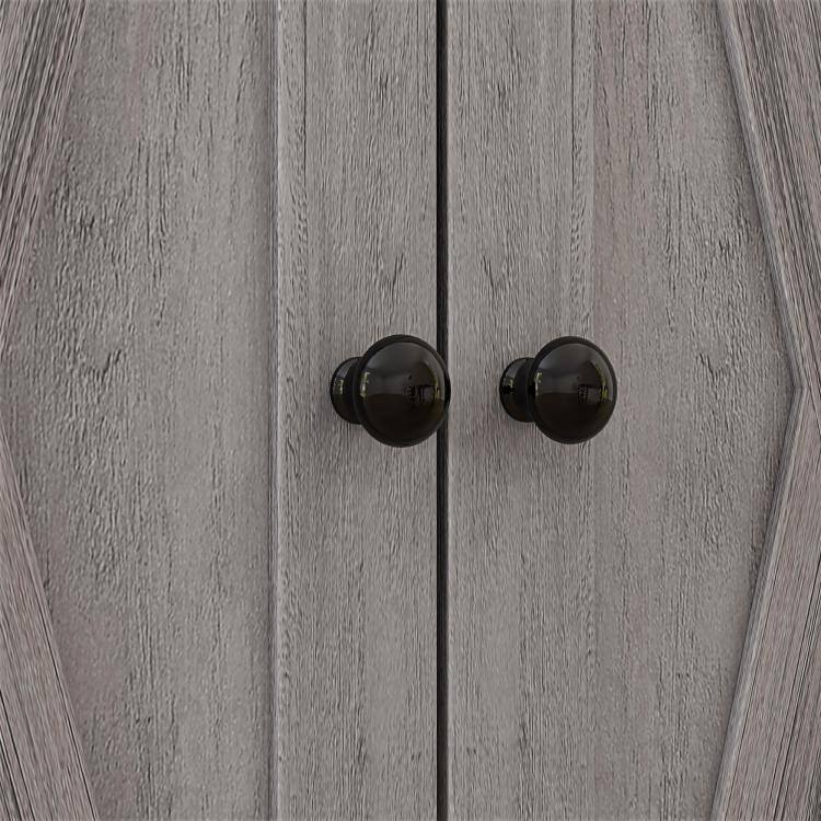 Alt View 9. PULUZ - Farmhouse Sideboard Storage Cabinet with Doors and Drawer for Kitchen, Living room, 23.5 inchx11.75 inchx34.5 inch - Gray.