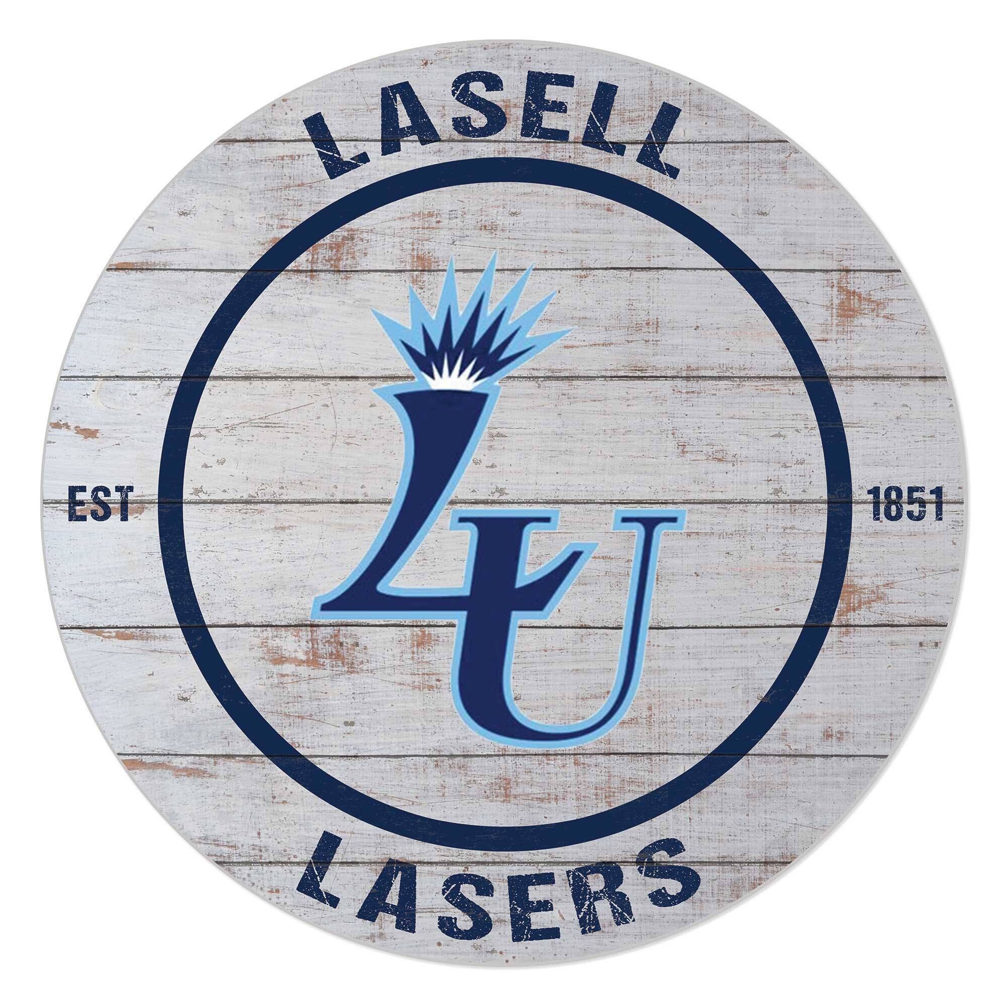 Lasell Lasers 20'' x 20'' Indoor/Outdoor Weathered Circle Sign