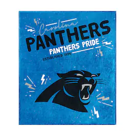 Logo Brands - Carolina Panthers 60" x 70" Plush Throw Blanket - Multicolor