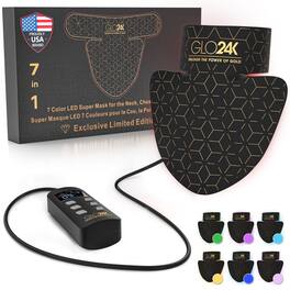 GLO24K - 7 Color LED Super Mask for the Neck, Chest & Décolleté