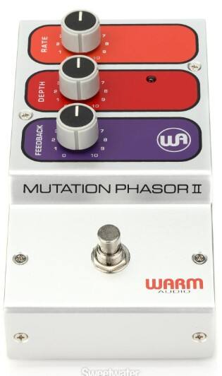 I RATE DEPTH FEEDBACK: P 1 3 P 1 5 2 1  
I I 7 D 10 7  
e 10 7 B 9 10  
W MUTATION PHASOR II  
WARM AUDIO  
Sweetwater