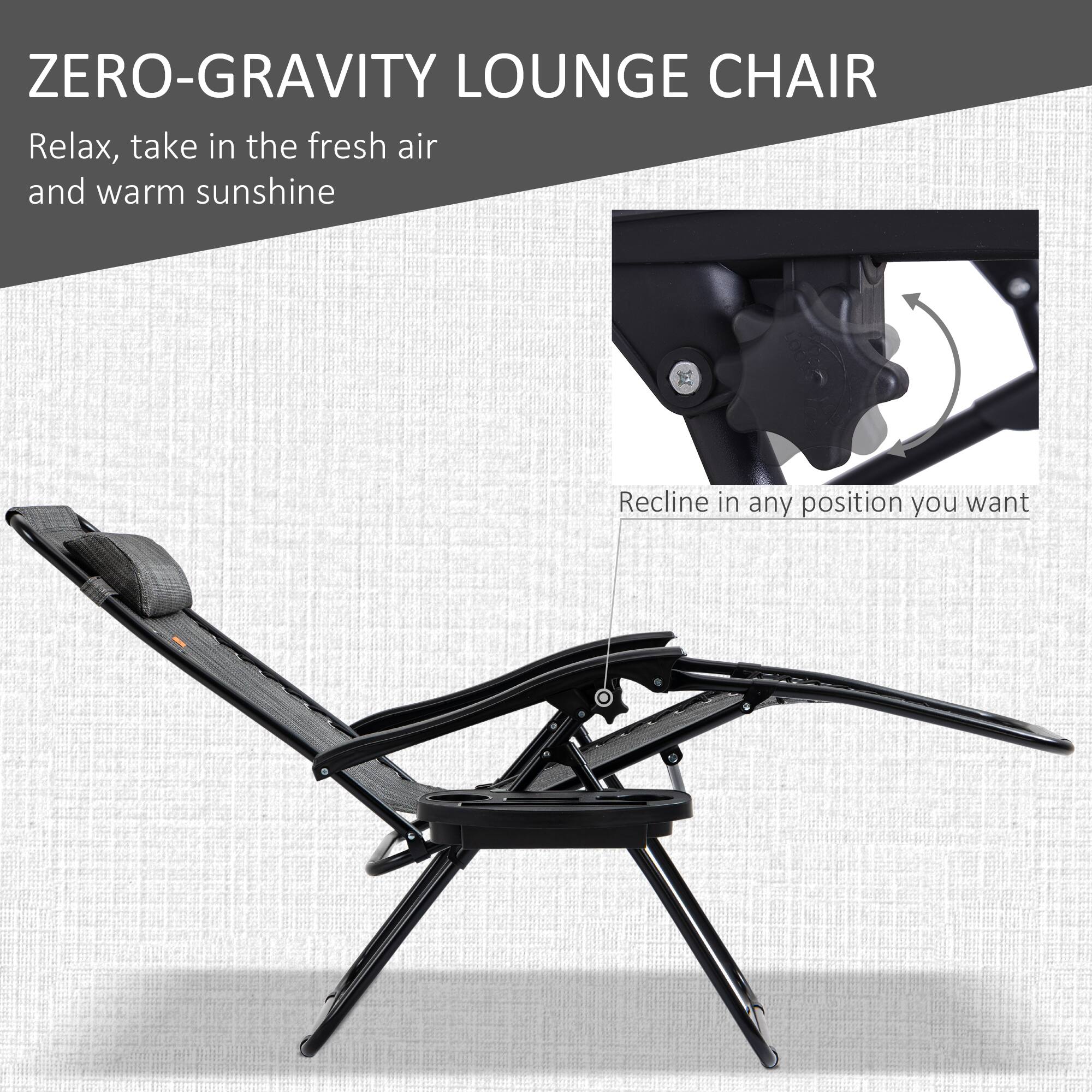 ZERO-GRAVITY LOUNGE CHAIR
Relax, take in the fresh air and warm sunshine
Recline in any position you want