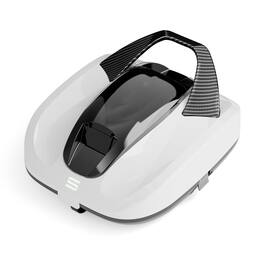 GlowWise - Portable Robotic Pool Cleaner - 150Mins Runtime, Self-Parking, Up to 900 Sq.Ft, Ideal for Above-Ground Pools - White