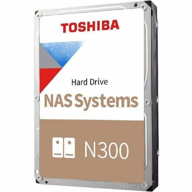 Toshiba - N300 HDWG71AXZSTA 10 TB Hard Drive - 3.5" Internal - SATA (SATA/600) - Conventional Magnetic Recording (CMR)
