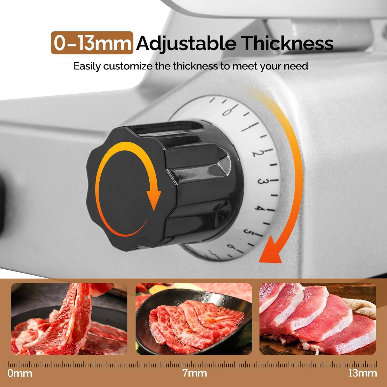 0-13mm Adjustable Thickness  
Easily customize the thickness to meet your need