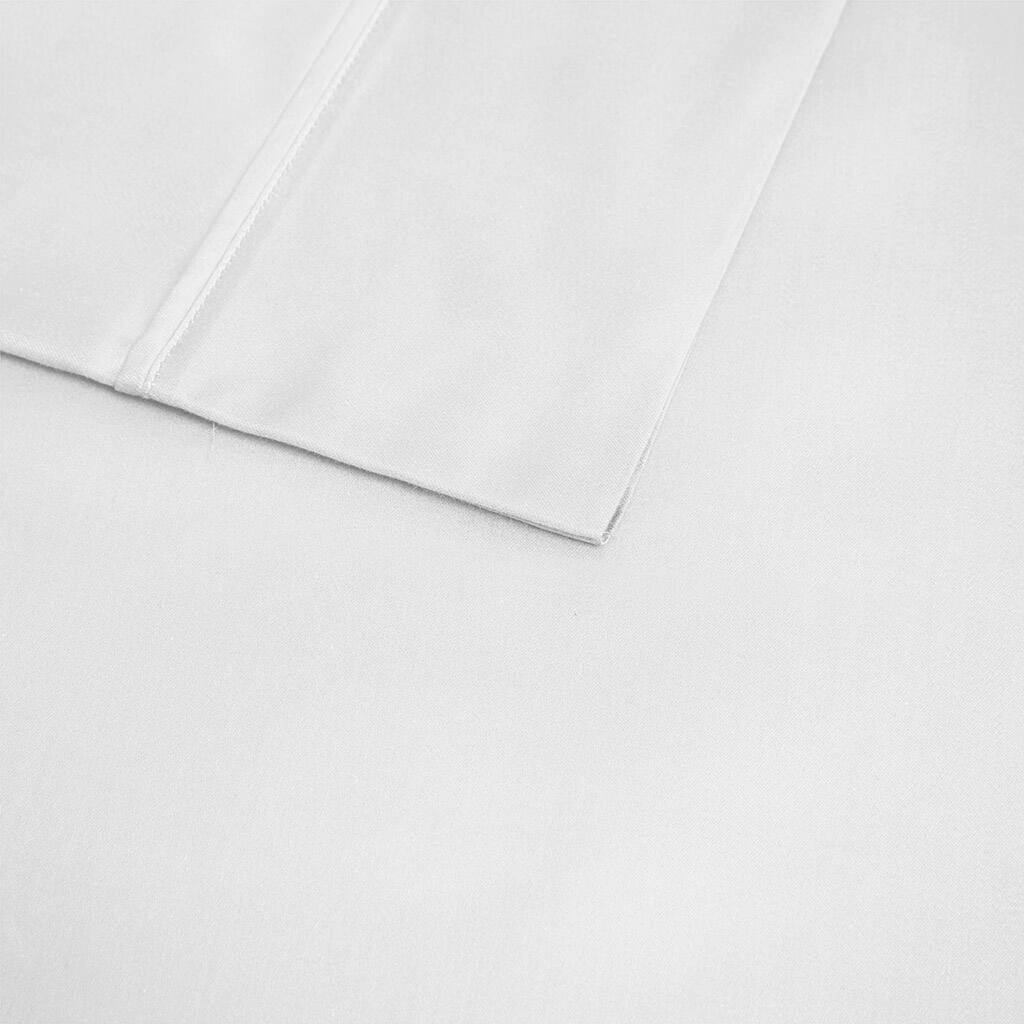 Alt View 5. Gracie Mills - Gracie Mills Aryn 300TC BCI Cotton Sheet Set with Z Hem - White.