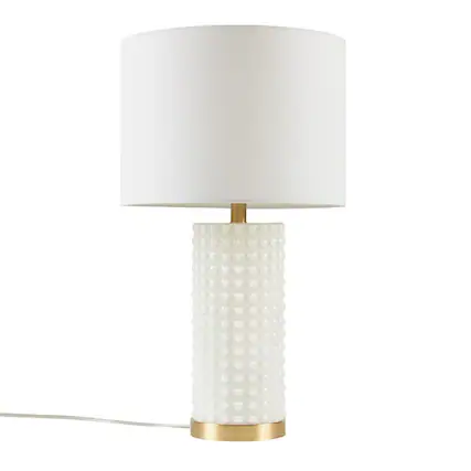 Front. Luckbyte - Textured Dot Table Lamp.