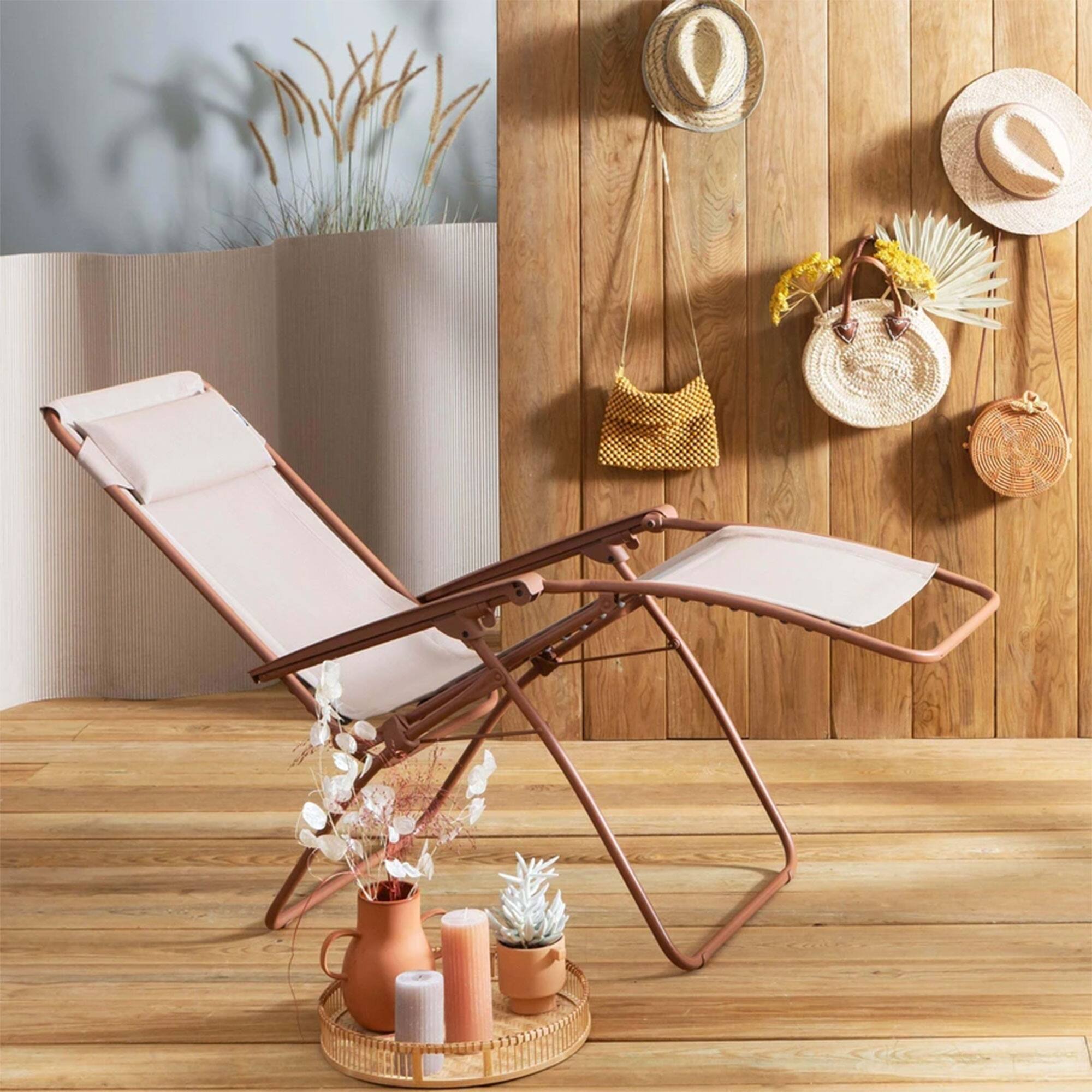 Lafuma R Clip Reclining Foldable Zero Gravity Relaxation Patio