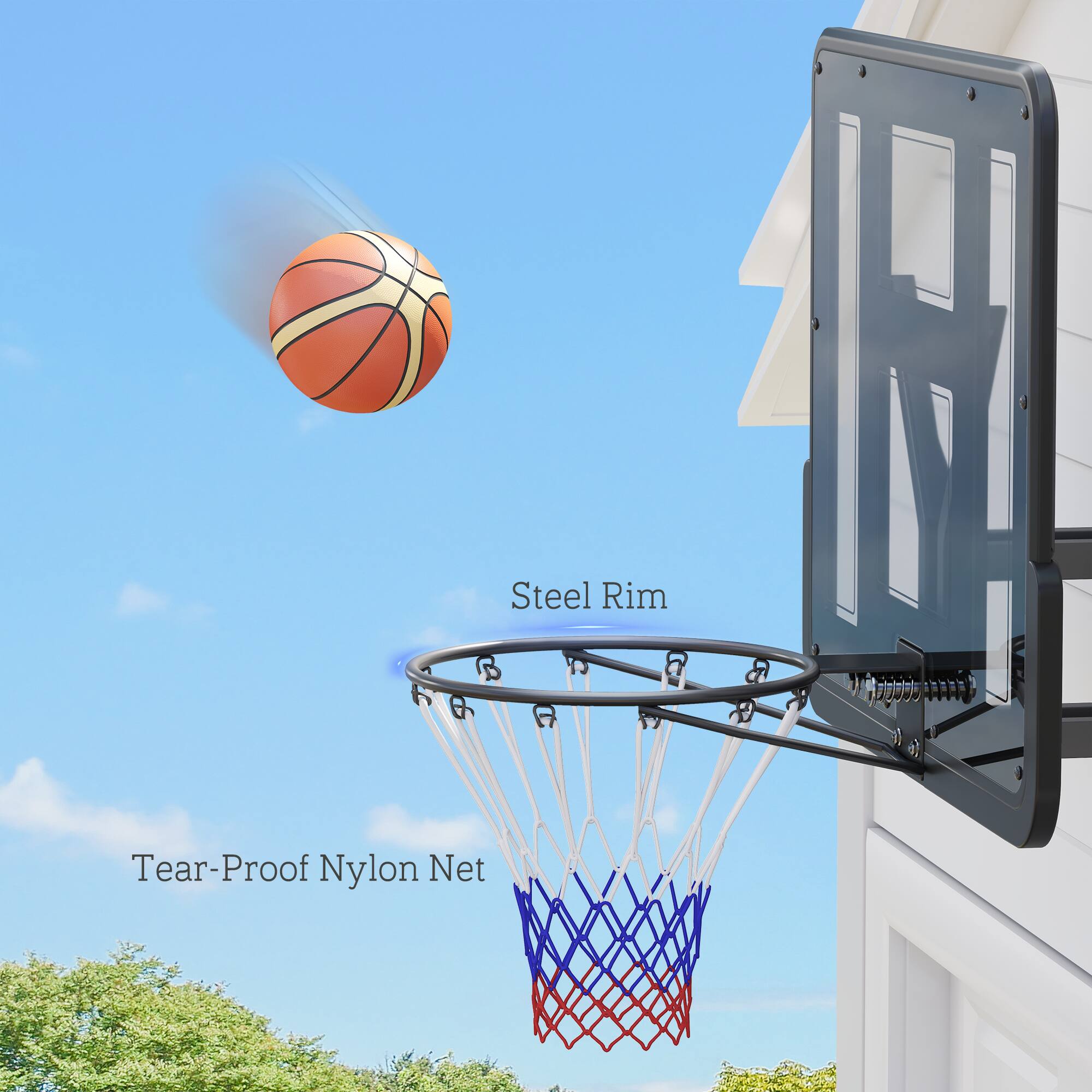 Steel Rim, Tear-Proof Nylon Net