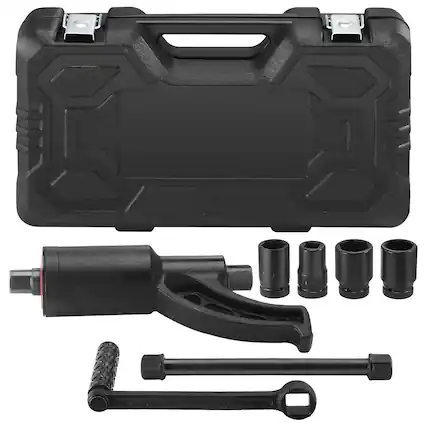 Front. VEVOR - Torque Multiplier, Heavy Duty Torque Multiplier Wrench Set, 1 Inch Drive Lug Nut Wrench Torque Multiplier - Black; Blue.