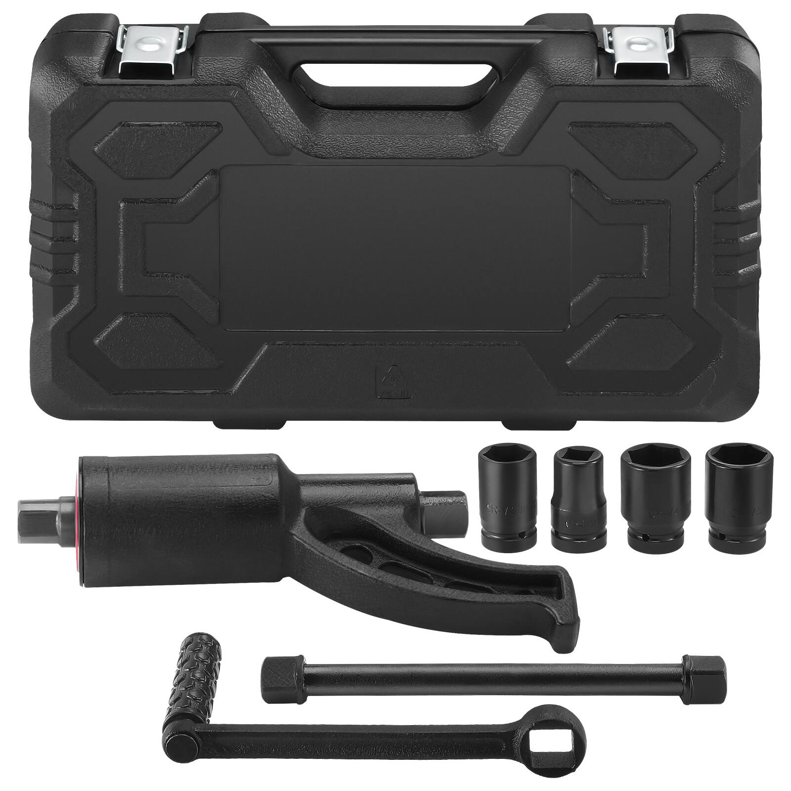 Front. VEVOR - Torque Multiplier, Heavy Duty Torque Multiplier Wrench Set, 1 Inch Drive Lug Nut Wrench Torque Multiplier - Black; Blue.